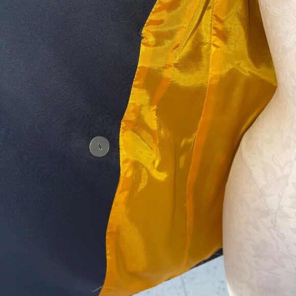 Lillie Rubin Vintage Womens Blazer Size 8 Blue Lion Button Pockets Casual - Picture 9 of 16